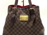 louis vuitton damier canvas and leather tote bag