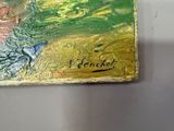 a picture of a painting on the wall of a room