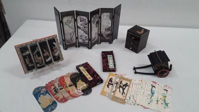 a lot of different items that are on a table