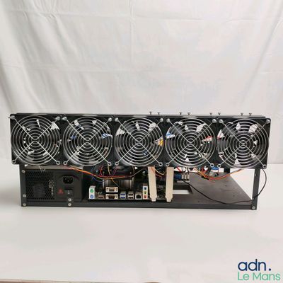 a close up of a computer power supply unit on a white background