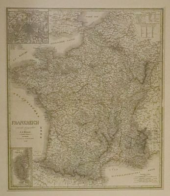 une vieille carte de la France indiquant les provinces du pays