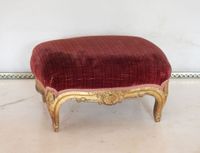 TABOURET DE PIED rectangulaire de style Louis XV en bois nat…