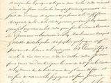 une photo en noir et blanc d'une lettre écrite à la main sur une feuille de papier