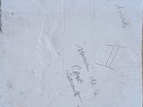 a piece of paper with a drawing of a man and a woman on it