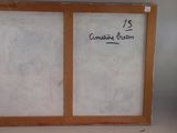 a white board with writing on it in a room