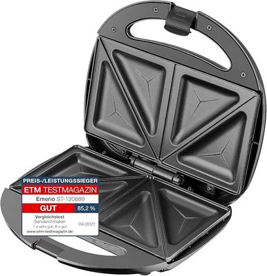 2.161 Emerio Machine à sandwich double, sans BPA, forme clas…