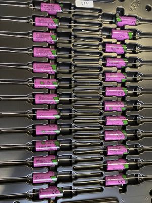 3 plaques de 25 piles lithium AA, avec pattes à souder TADIR…