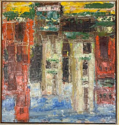 VLASIU Ion (1908-1997) Peisaj Citadin