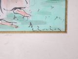 a picture of a painting on the wall of a house