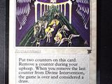 an image of a card with a picture of a demon on it