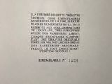 the back of a white plate with a poem written on it