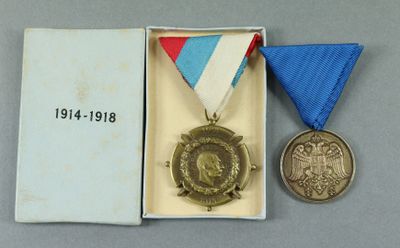an image of a medal with a ribbon and a medal in a box