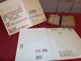 a lot of stamps on the pages of a book