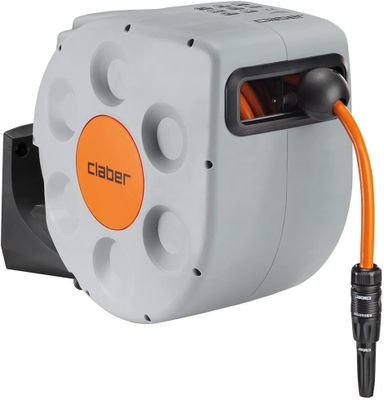a close up of a hose with an orange cord attached to it