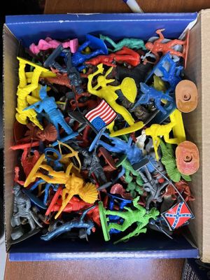 Soldats 1/32 Far-West, Sécession plastiques Vintage dans une…