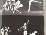 several black and white photos of a ballerina and other dancers