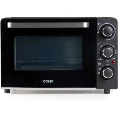 an image of a black toaster oven on a white background
