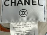 chanel label on a chanel jacket