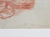 a drawing of a cat sitting on the floor