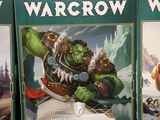 a lot of wargrow cards on display in a store