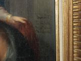 a painting of a woman in a white dress