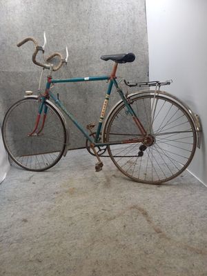 Vélo vintage SUTTER Chatellerault bleu et rouge, 5 vitesses …