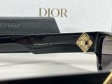 christian dior sunglasses in black and gold with a box