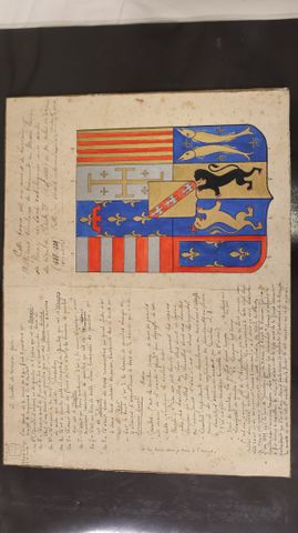 Duché de LORRAINE: Manuscrit explicatif du blason du Duché de Lor...