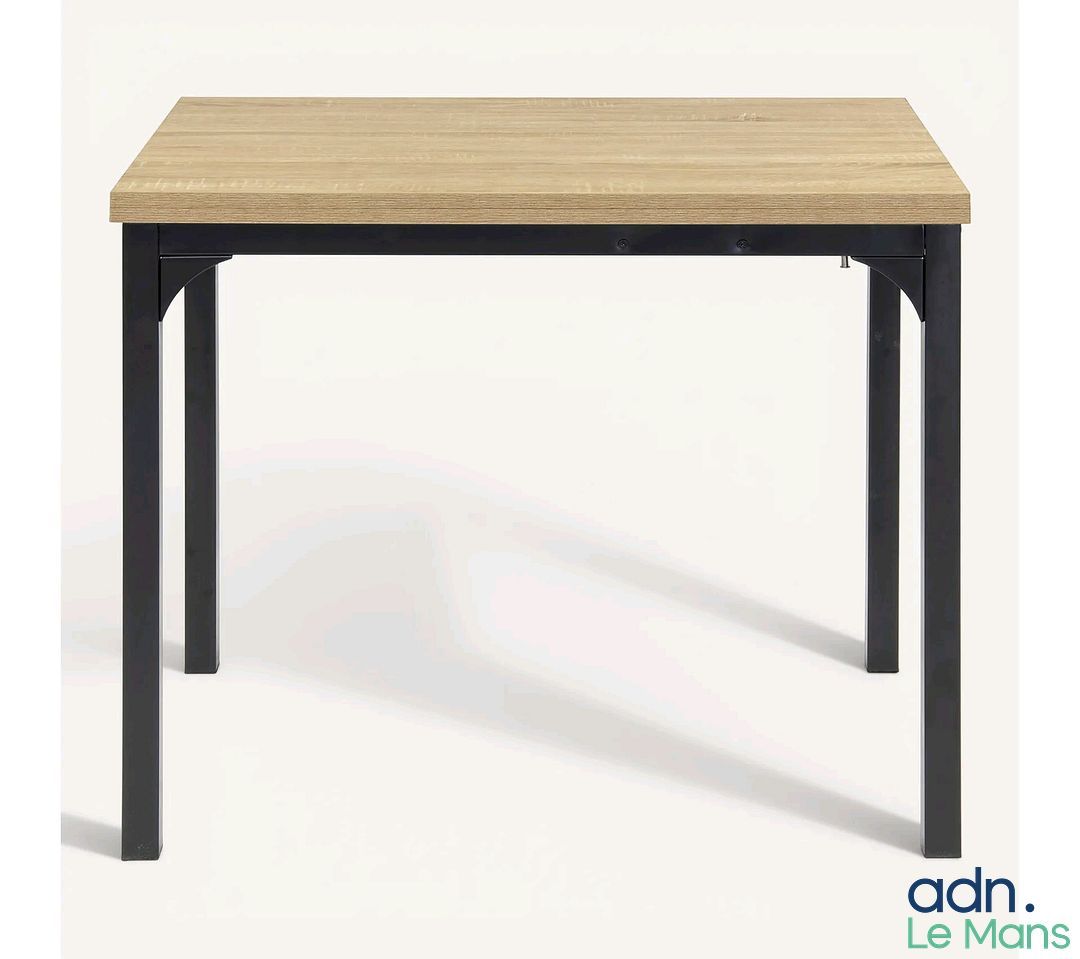 Table de séjour rabattable CLINTON imitation chêne - Neuf - TVA Récupérable - La première photo est générique, non-co...