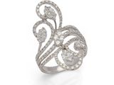 une bague en diamant et or blanc, signée Van Cleef