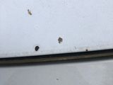 a lot of holes in the front of the car