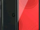 Le téléphone Pixel Pixel est présenté avec un écran rouge et un boîtier noir.