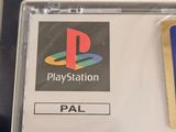 a close up of a video game badge on a card
