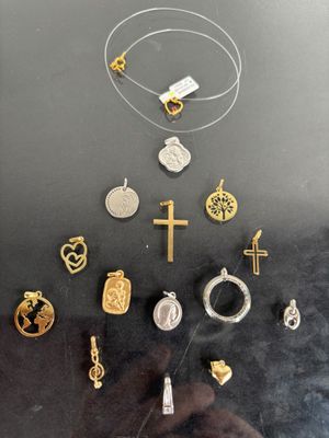 a picture of a display case with a bunch of jewelry on it
