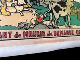a picture of a poster on the wall of a restaurant