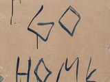 a cardboard sign that says bvsh bear go hospital on it