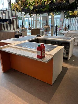 3 Buffets chauds + 6 lampes chauffe plats