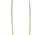 collier plaqué or composé d'une longue chaîne et d'un pendentif en forme de fleur