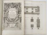 un livre ouvert sur lequel figurent le dessin d'une maison et le plan d'une maison