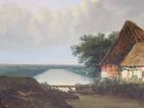a picture of a painting on the wall of a house