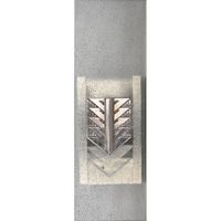 PAIRE D’APPLIQUES ART DECO en verre dépoli et métal argenté … (photo 3)