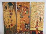 two paintings of a woman ' s face and a tree of life