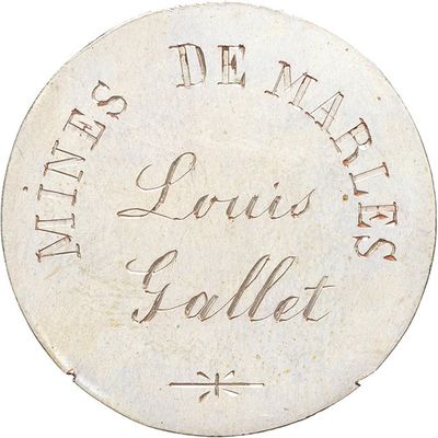l'image d'une pièce de monnaie en argent portant les mots louis foller