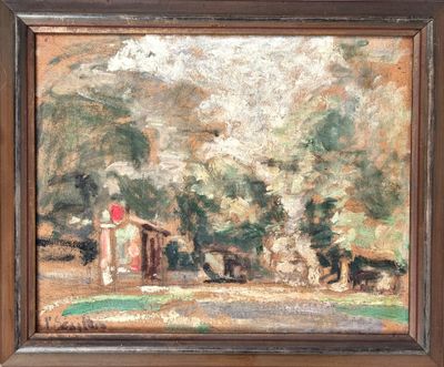 Andrée SEAILLES (1891-1983). "Lisière de forêt", huile sur c…