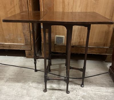 two tables that are sitting on the floor