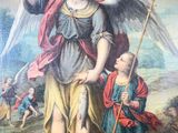 an image of a painting of an angel and a child