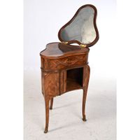 LANDRIN. RARE POUDREUSE LOUIS XV en forme de trèfle en placa… (photo 3)