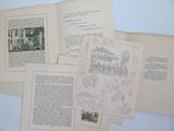several pages of a book with pictures of people and animals on them