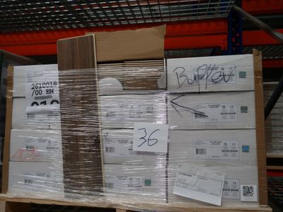 a pallet full of boxes and packages on a pallet