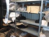 many boxes of assorted items on the shelves